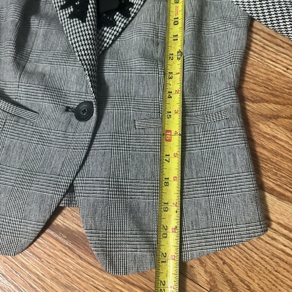 🆕 NWT BEBE DRITA HOUNDSTOOTH BLAZER SIZE 2 MRSP$229 - Picture 13 of 14
